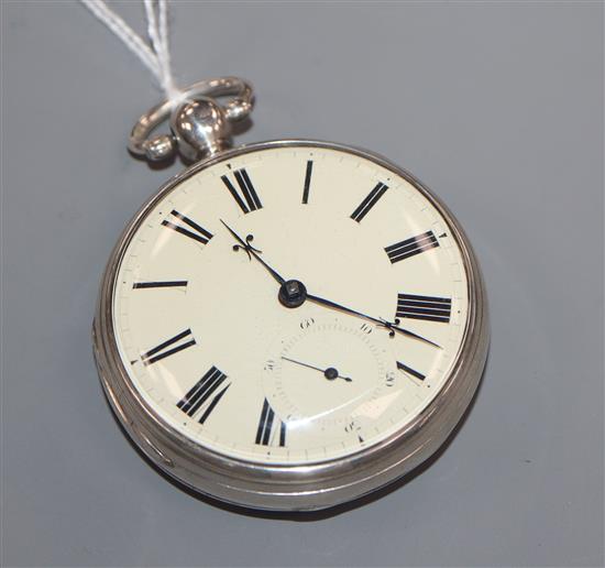 David Owen, Llanrwst, a Victorian silver open-face key-wind pocket watch.